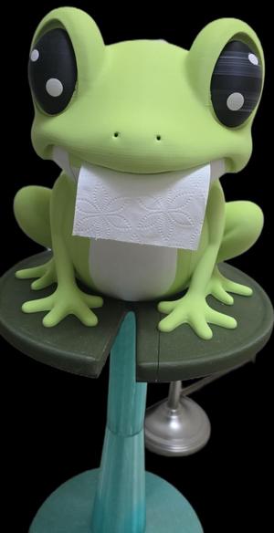 FROG TOILET PAPER DISPENSER WITH BASE