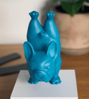 French Bulldog Yoga Pose 1