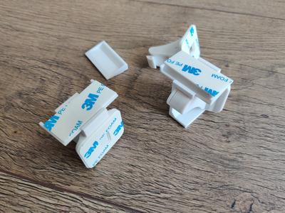 Installation cradle for magnetic cabinet drawer lock