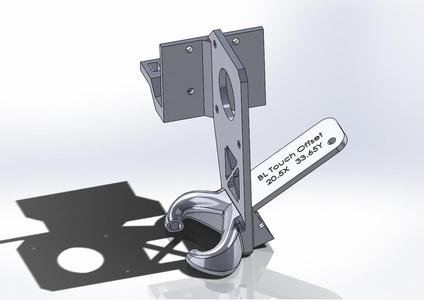 Mosquito Mount on linear rail with BMG-M, 5015 fan and BL Touch