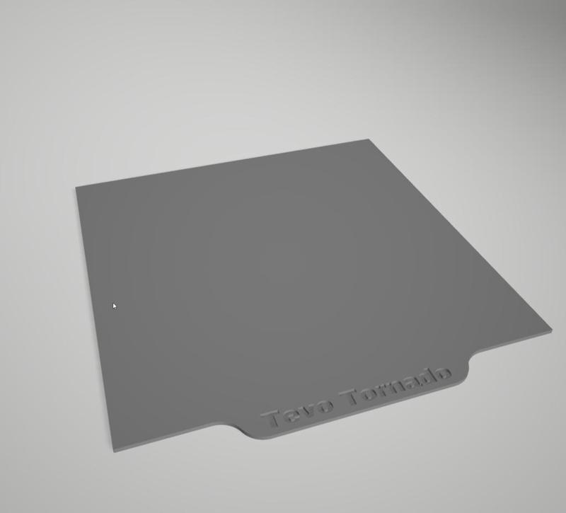 Tevo Tornado custom build plate