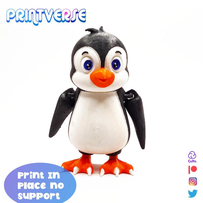Flexy Print In Place Cute Penguin