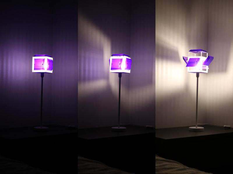 Adjustable Cube lamp shade