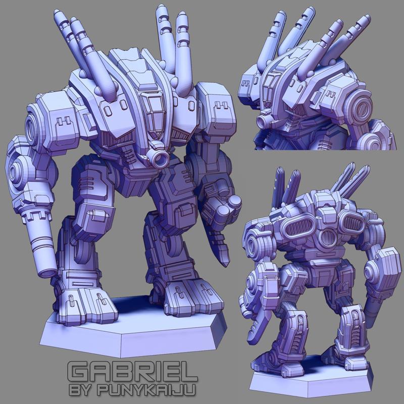 Gabriel (Pose1) - by PunyKaiju