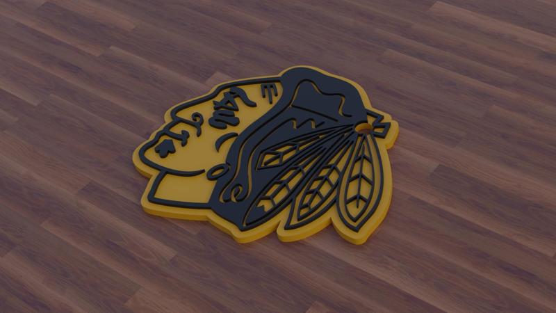 Chicago Blackhawks Keychain