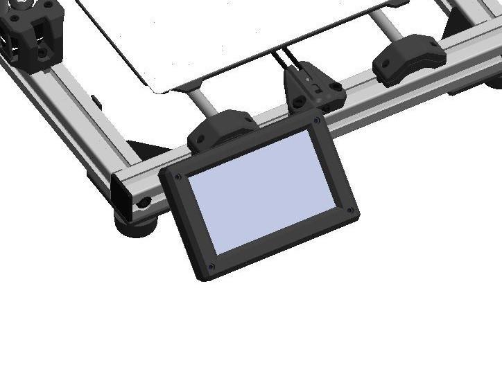 Duet PanelDue 5i cases with flexible mounts for clone version (fysetc) 30x30 Zaribo REMIX