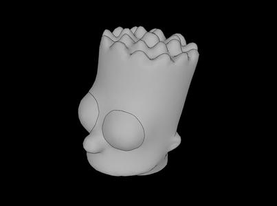 Lego Compatible (15523.dat) Minifig Head Simpsons Bart Simpson