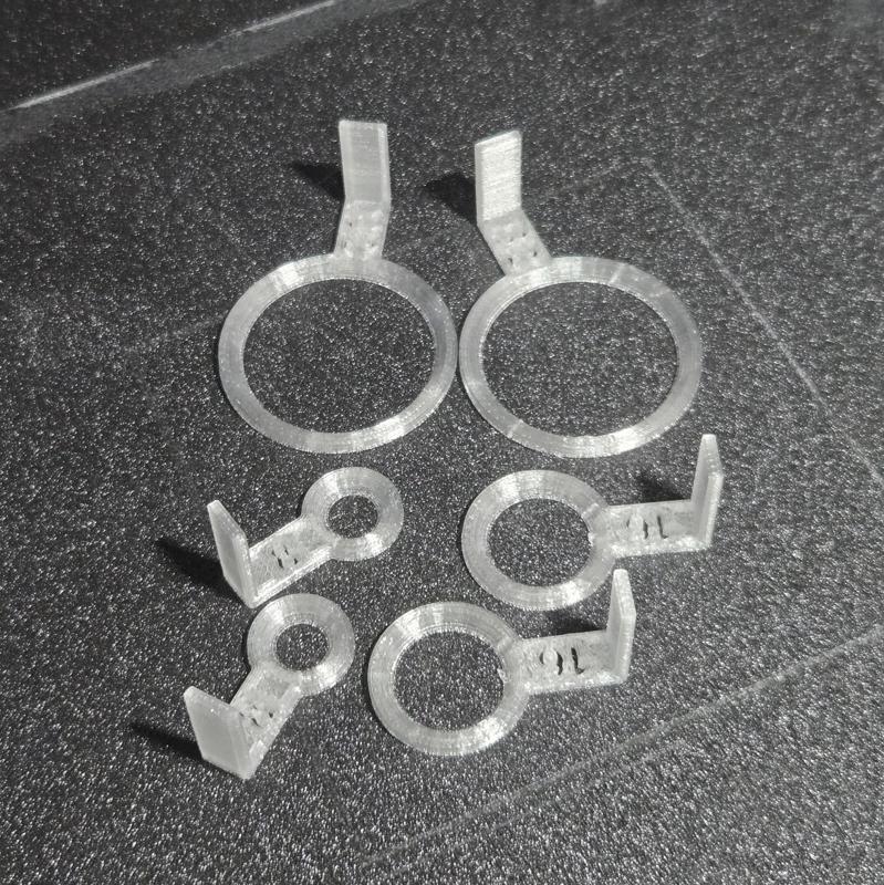Circular stencils, fixed radius/diameter, labelled, parameterized