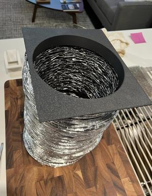 Panasonic Range Hood to Flexible Air Duct Adapter