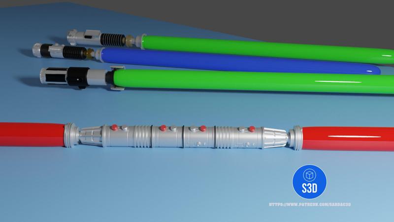 Darth Maul double balloon lightsaber hilt