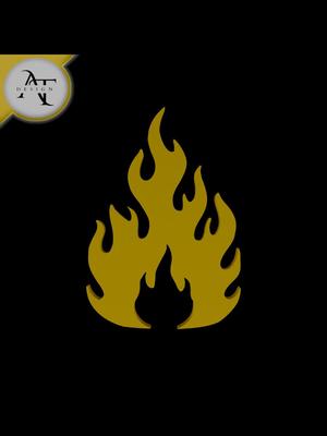 Simple Flame Symbol - 2D Art 