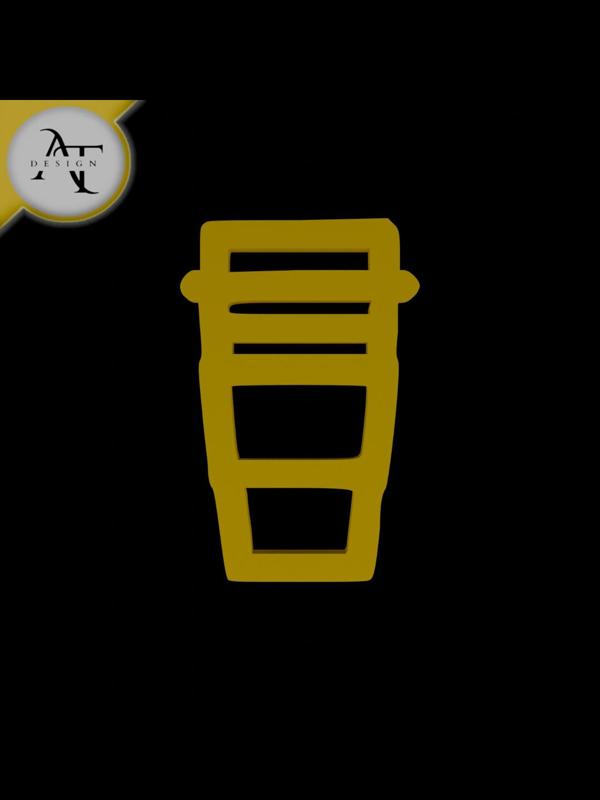 Simple Coffee Cup Symbol - 2D Art