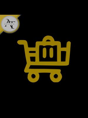 Simple Shopping Cart Symbol - 2D Art 