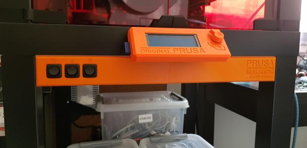 Front Panel Ikea Lack Table 3 Buttons (with Prusa Logo)