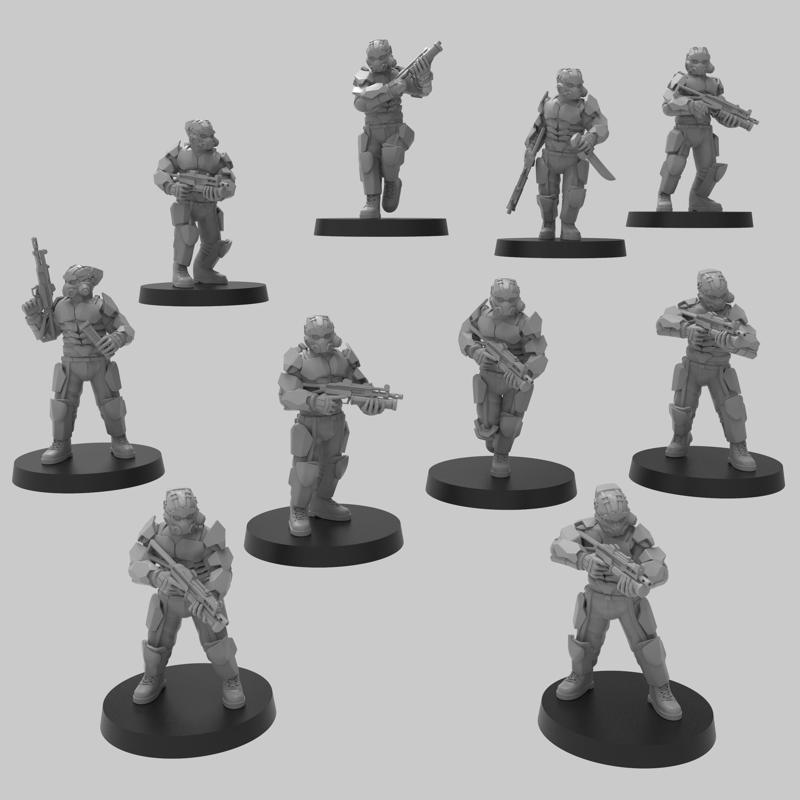 Advanced Shocktroops w/ SMGs- Presupported