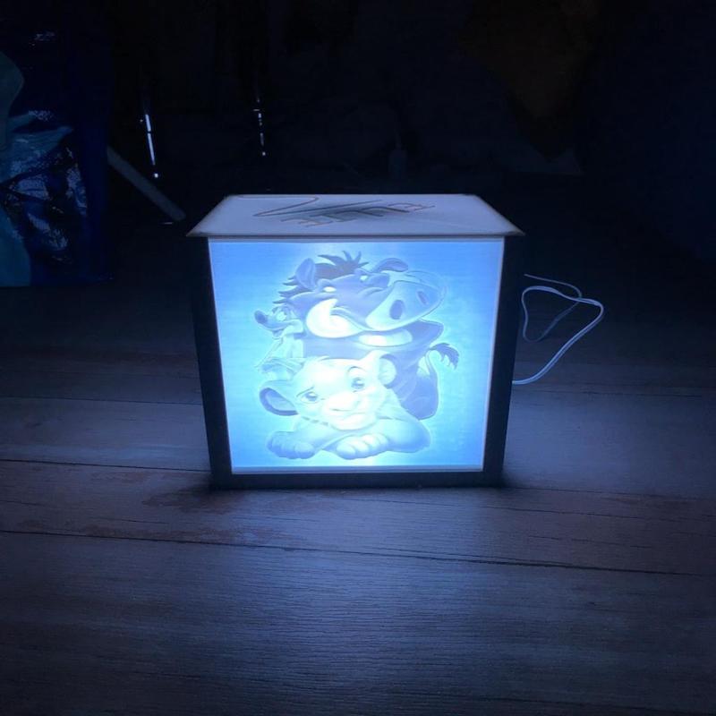 Square Litho Lamp