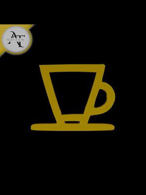 Simple Coffee Cup Symbol - 2D Art