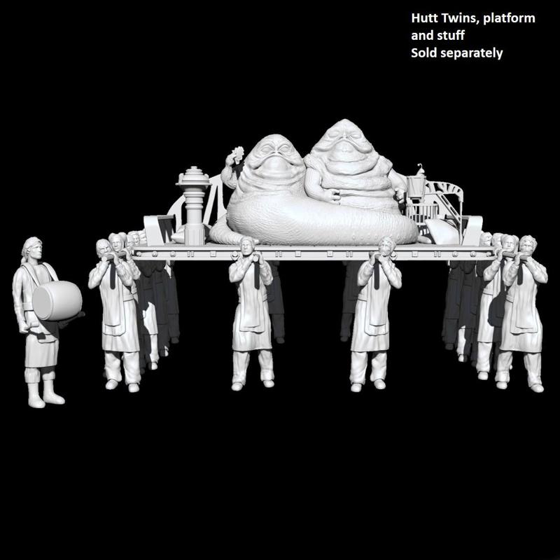 Hutt Twins Slave carriers 3D print model