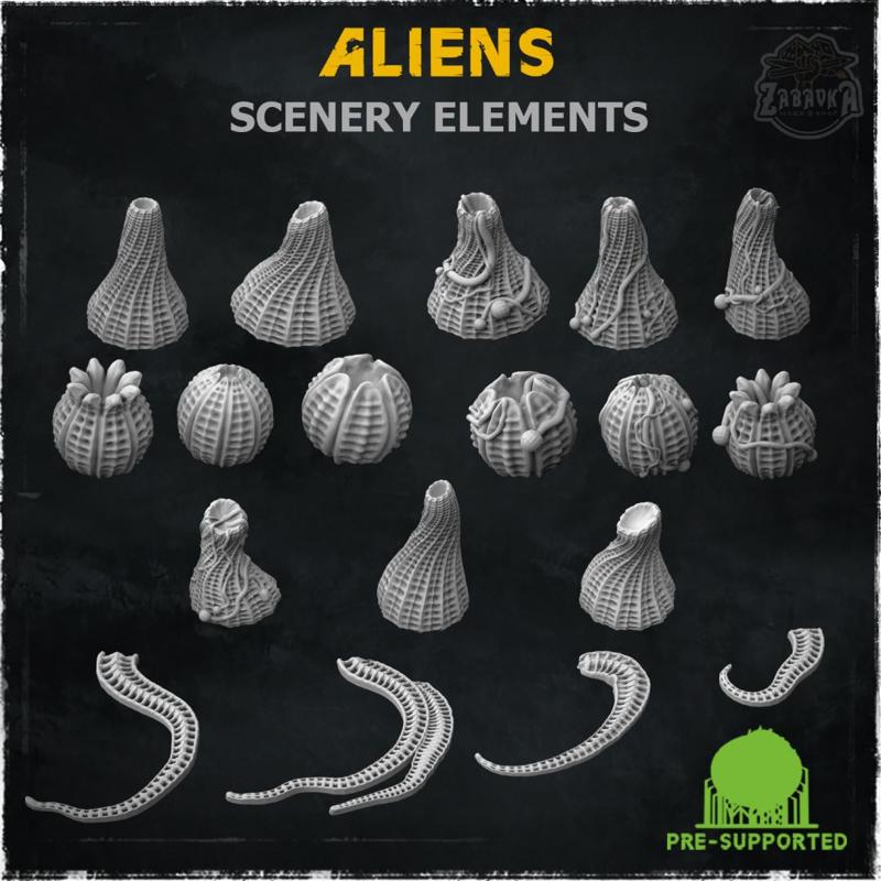 Aliens (Scenery Elements) - Wargame Bases & Toppers 2.0