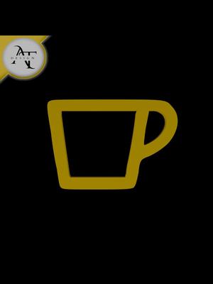 Simple Coffee Cup Symbol - 2D Art