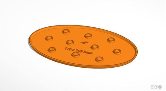170x109mm oval base (magnetic)
