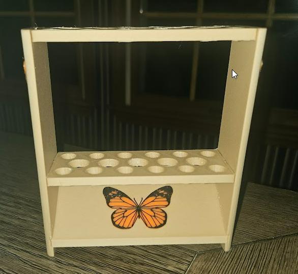Drinking Straw Dryer with Butterflies