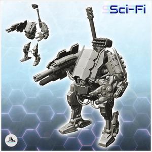 Behdros combat robot (10) - Future Sci-Fi SF Post apocalyptic Tabletop Scifi Wargaming Planetary exploration RPG