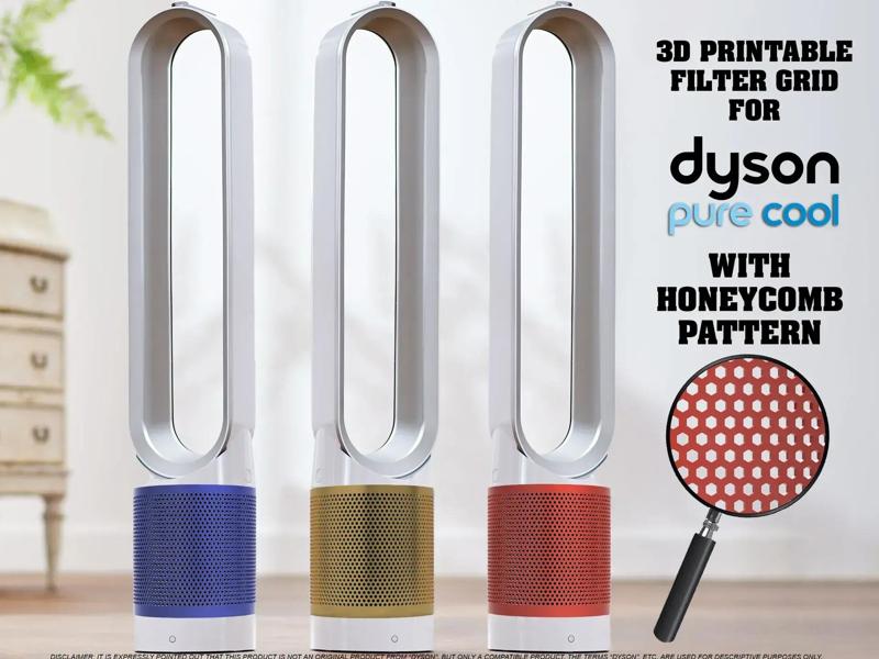 DYSON Purifier Pure Cool Filter Holder Grid with Honeycomb pattern