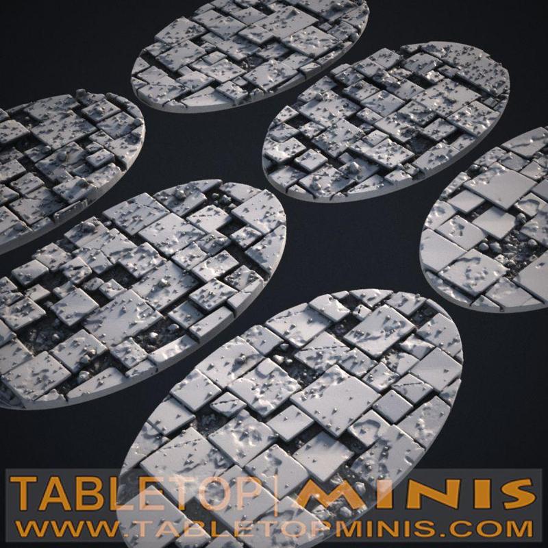 Broken Tiles 90mm x 52mm Base Toppers