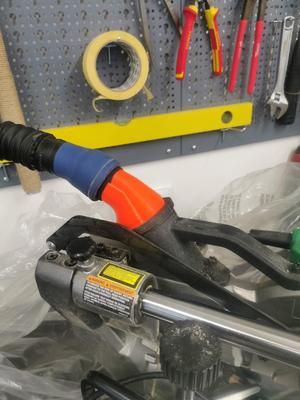 Miter saw vacuum adapter