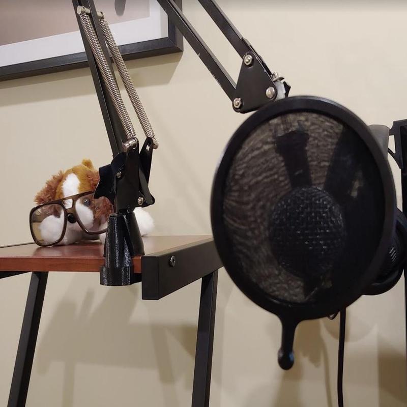 Desk Lamp Arm Clamp (Ikea TERTIAL-style mount)