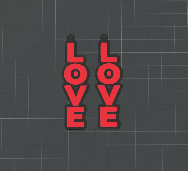 Earrings Love 