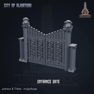 CITY OF GLIMSTROM - entrance gate