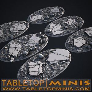 Cracked Earth 90mm x 52mm Bases Topper