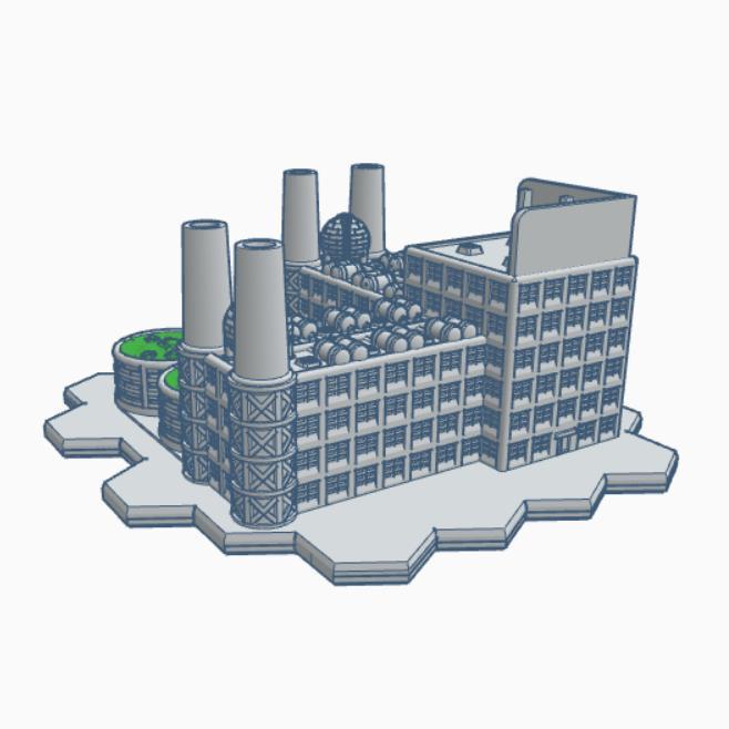 Chemical Plant with Hex Base