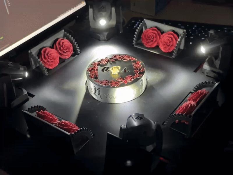 Wedding rotating display platform - Proposal Battle