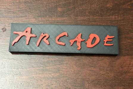 Arcade 80's Band Sign