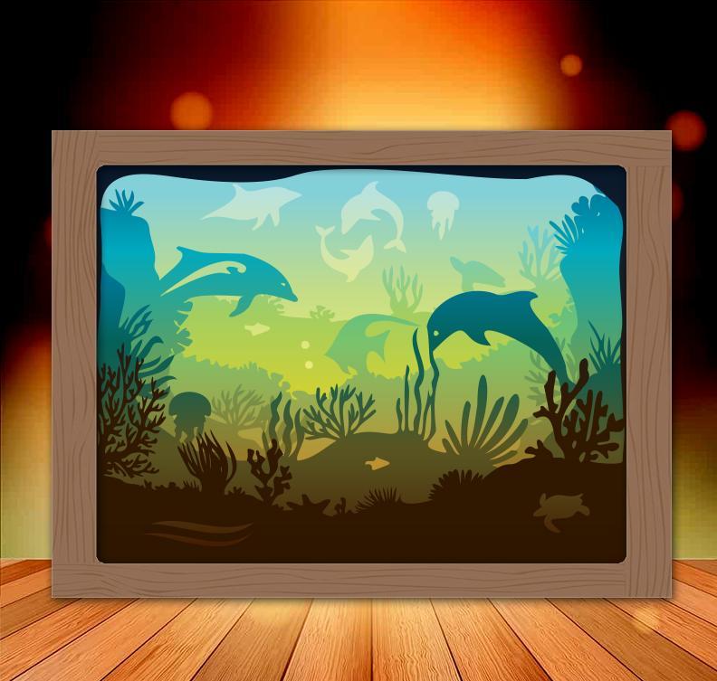 Seabed (Dolphins) lightbox
