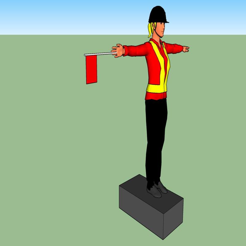 Mannequin de chantier Belge