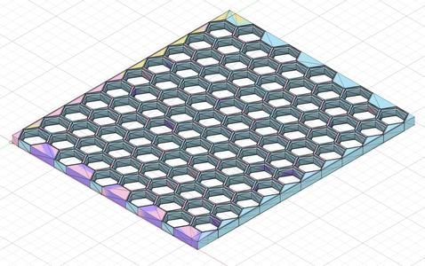 honeycomb wall with MORE border options