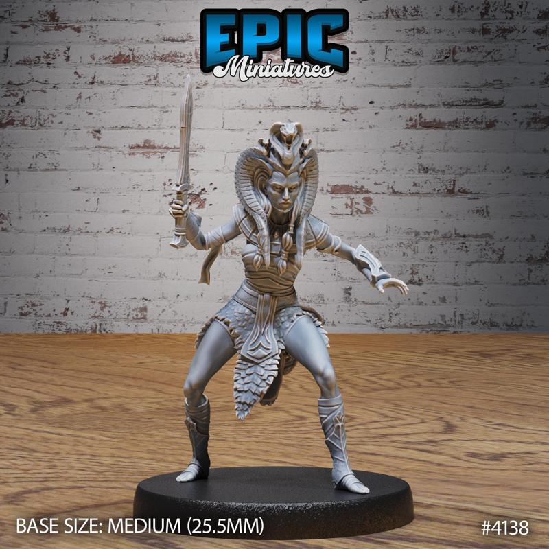 Cleopatra Royal Guard Sword ‧ DnD Miniature ‧ Tabletop Miniatures ‧ Gaming Monster ‧ 3D Model ‧ RPG ‧ DnDminis ‧ STL FILE