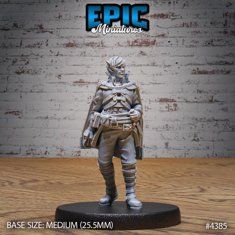 Elven Adventurer ‧ DnD Miniature ‧ Tabletop Miniatures ‧ Gaming Monster ‧ 3D Model ‧ RPG ‧ DnDminis ‧ STL FILE