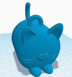 Neko cat keyring