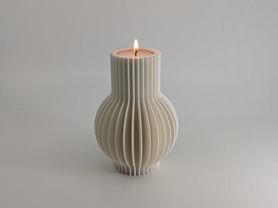 Ribby Tealight holder (Medium)