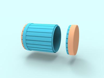 Cylindrical Storage Box