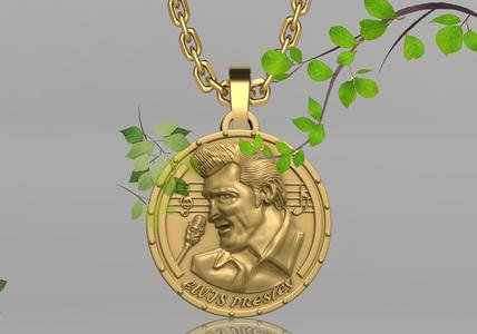 ELVIS PRESLEY COIN pendant