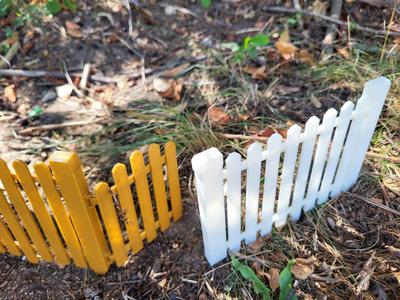 Mini Picket Fence with Print in Place Gate.
