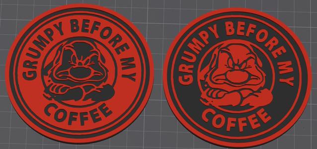 Grumpy Before My Coffee Coasters #3