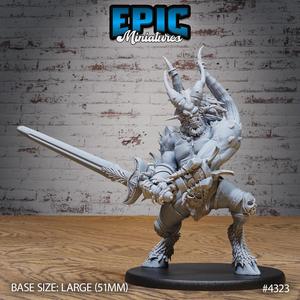 Red Demon Sword ‧ DnD Miniature ‧ Tabletop Miniatures ‧ Gaming Monster ‧ 3D Model ‧ RPG ‧ DnDminis ‧ STL FILE