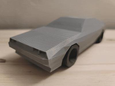 Low Poly DMC DeLorean